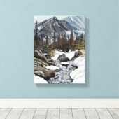 Colorado Winter Glow: Estes Park Leinwanddruck (Insitu (Holzboden))