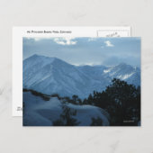 Colorado Wintergebirge Postkarte (Vorne/Hinten)