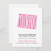 COLORADO Wir haben neue Adresse Neue Zuhause versc Postkarte (Vorne/Hinten)