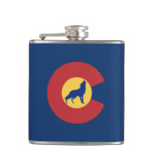 Colorado Wolf Flachmann (Vorderseite)