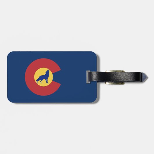 Colorado Wolf Gepäckanhänger (Rückseite horizontal)
