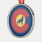 Colorado Wolf Ornament Aus Metall (Links)