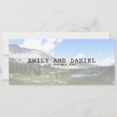 Colorado Ziel Boarding Pass Hochzeit Einladung (Rückseite)