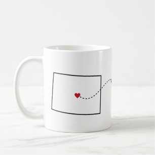 Colorado zu Indiana - Heart2Heart Kaffeetasse