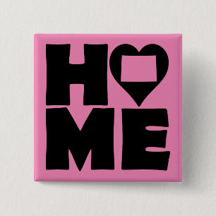 Colorado Zuhause Heart Staat Button Abzeichen Butt