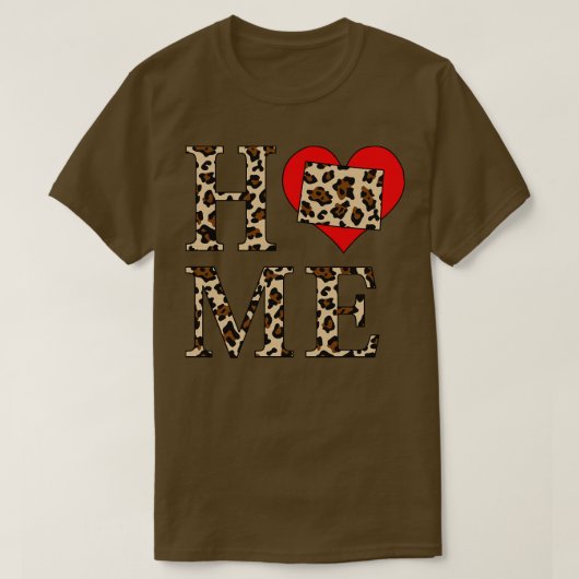 Colorado Zuhause Leopard Print T-Shirt (Design vorne)