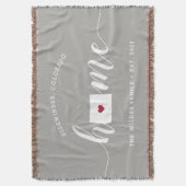 Colorado Zuhause Staat Personalisiert Rustikal Decke (Vorderseite Vertikal)