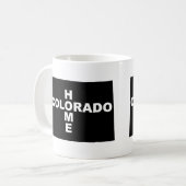 Colorado-Zuhause weg von Staats-Tasse oder Kaffeetasse (Vorderseite Links)