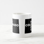 Colorado-Zuhause weg von Staats-Tasse oder Kaffeetasse (Mittel)