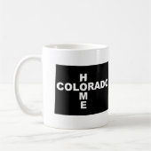 Colorado-Zuhause weg von Staats-Tasse oder Kaffeetasse (Links)