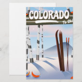 Colorado zum Ski! Briefpapier (Vorne/Hinten)