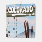 Colorado zum Ski! Keramikornament (Links)