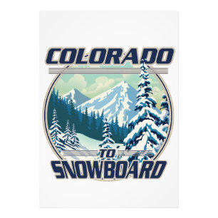 Colorado zum Snowboard Fotodruck