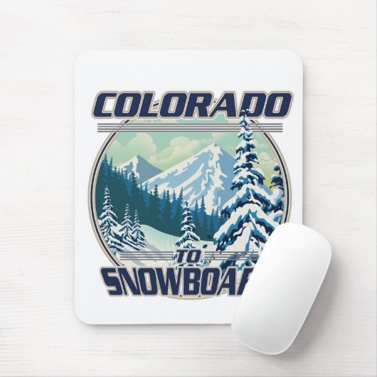 Colorado zum Snowboard Mousepad (Mit Mouse)