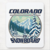 Colorado zum Snowboard Mousepad (Vorne)