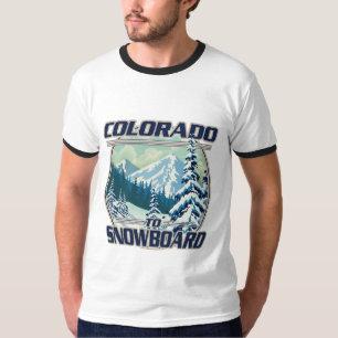 Colorado zum Snowboard T-Shirt