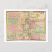 ColoradoPanoramakarte Colorado Postkarte (Vorderseite)