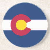 Colorados Flagge Getränkeuntersetzer (Vorne)