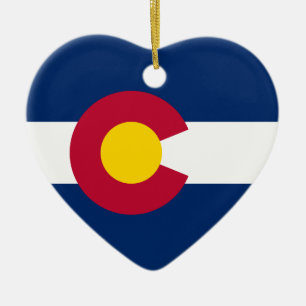 Colorados Flagge Keramikornament