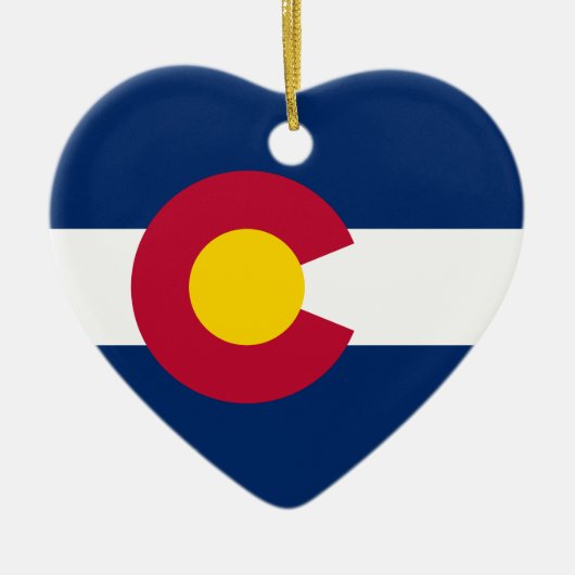 Colorados Flagge Keramikornament (Vorne)
