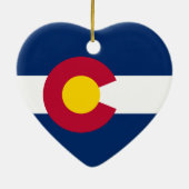 Colorados Flagge Keramikornament (Hinten)