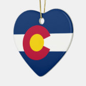 Colorados Flagge Keramikornament (Links)