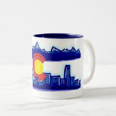 Coloradoskyline-Tasse Zweifarbige Tasse (VorderseiteRechts)