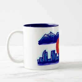Coloradoskyline-Tasse Zweifarbige Tasse