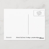 Coloralkalkische Weltkarte Postkarte (Rückseite)