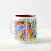 Colorama Fraktal Art Zweifarbige Tasse (Vorderseite Links)