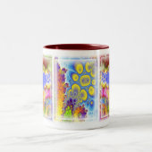 Colorama Fraktal Art Zweifarbige Tasse (Mittel)