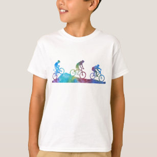 Coloraschierte Mountainbiker T-Shirt