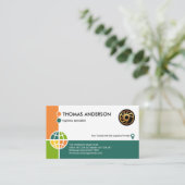 Colorate Global Corner Logistics Manager Visitenkarte (Stehend Vorderseite)