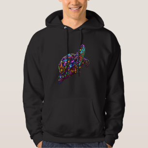 Colorate Splash Eastern Box Turtle Hoodie