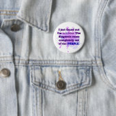 Colorblind Funny Joke Lila Blue Button (Beispiel)