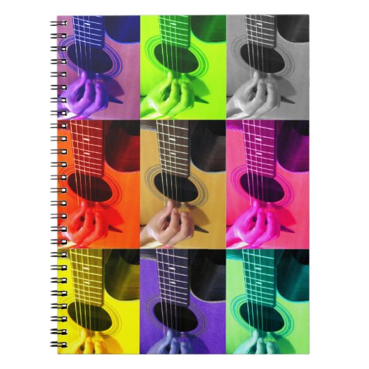 Colorblind-GitarrenNotebook Notizblock (Vorderseite)
