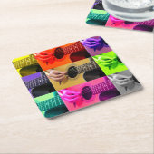 Colorblind Guitar - Kaliediscope - Untersetzer (angewinkelt)