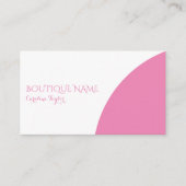 Colorblock-Boutique Rosa QR-Code-Visitenkarte Begleitkarte (Vorderseite)