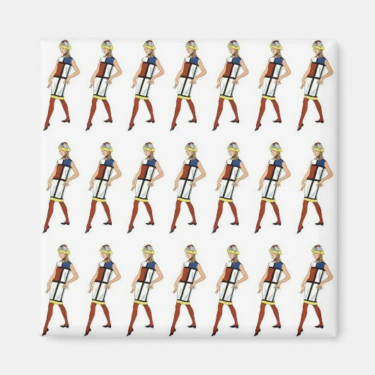 Colorblock Dress Magnet des 1960-Jahrhunderts (Vorne)