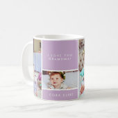 Colorblock Großmutter-Liebe-Tasse Kaffeetasse (Vorderseite Links)