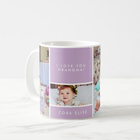 Colorblock Großmutter-Liebe-Tasse Kaffeetasse (Vorderseite Links)