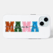 Colorblock MAMA Tough & Protective iPhone Case (Rückseite (Horizontal))