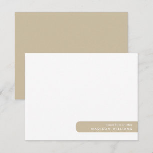 Colorblock Moderne Minimalistische Notizkarte Mitteilungskarte