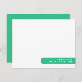 Colorblock Moderne Minimalistische Notizkarte Mitteilungskarte