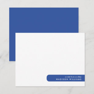 Colorblock Moderne Minimalistische Notizkarte Mitteilungskarte