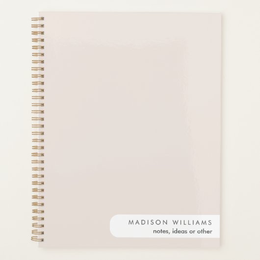 Colorblock Modernes Minimalistisches Einfaches Pla Planer (Vorderseite)