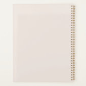 Colorblock Modernes Minimalistisches Einfaches Pla Planer (Rückseite)