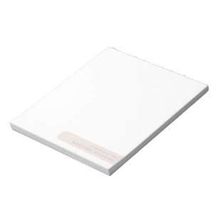 Colorblock Modernes, Minimalistisches Notizblock