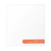 Colorblock Modernes, Minimalistisches Notizblock (Vorderseite)