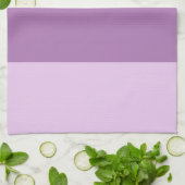 Colorblock Purple Horizontal Stripe Geschirrtuch (Gefaltet)